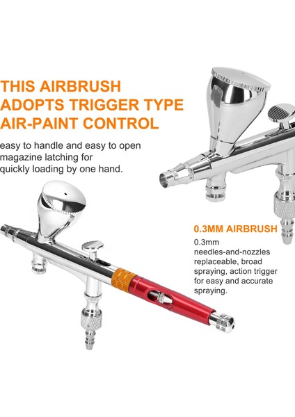 T218 Tarzı C Model Yapımı Için Çok Amaçlı Profesyonel Airbrush Dıy Sanat Boyama Airbrush Seti (Yurt Dışından)