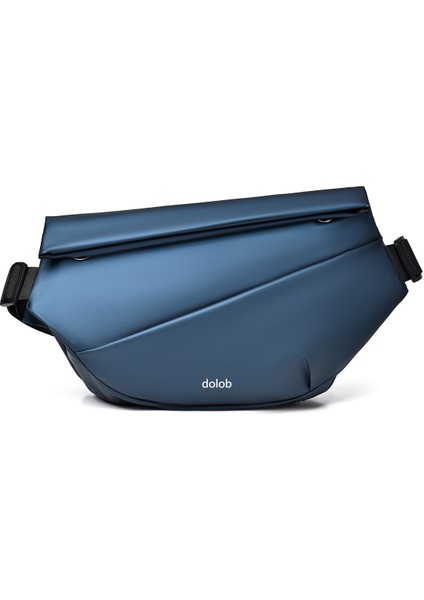 Tek Omuz Moda Erkek Motosiklet Crossbody Çanta 2024 Yeni Çok Fonksiyonlu Göğüs Çantası Manyetik Toka Çok Bölmeli Bel Çantası (Yurt Dışından)