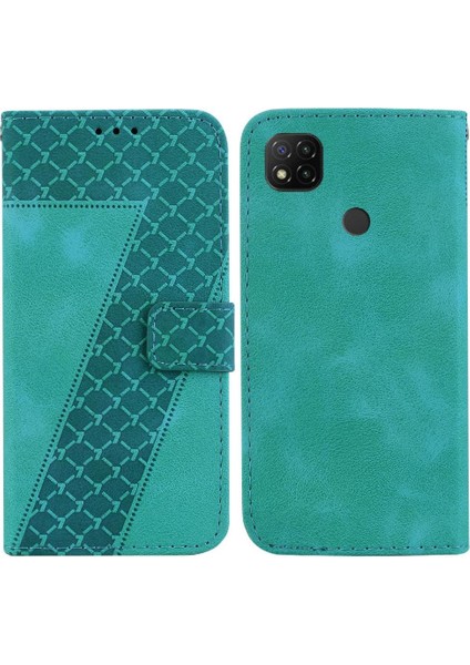 Xiaomi Redmi 9c Için Telefon Kılıfı Pu Deri Flip Folio Kapak Cüzdan Kart (Yurt Dışından)