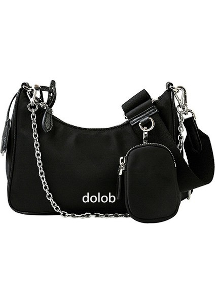 2024 Naylon Üçü Bir Arada Çanta Retro Koltuk Altı Çantası Zincir Kadınlar Için Crossbody Çanta Çanta (Yurt Dışından)