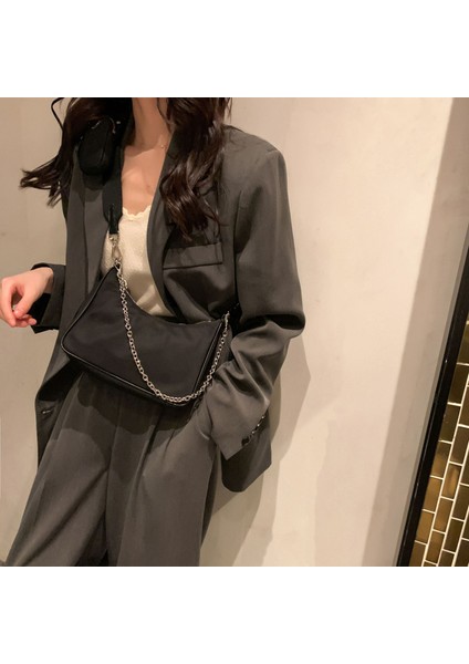 2024 Naylon Üçü Bir Arada Çanta Retro Koltuk Altı Çantası Zincir Kadınlar Için Crossbody Çanta Çanta (Yurt Dışından) fiyatları