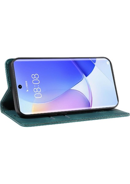 Huawei Nova 9 Için Kılıf Folio Cüzdan Koruyucu Manyetik Pu Deri (Yurt Dışından)