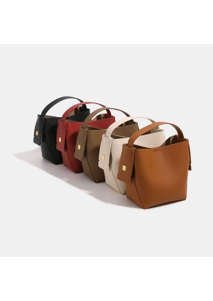 High-End Çakıllı Kova Çantası 2024 Yeni Gündelik Işe Gidip Gelen Sebze Sepeti Çantası Omuz Crossbody (Yurt Dışından) modelleri