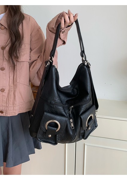 2024 Kore Versiyonu Basit ve Çok Yönlü Tek Omuz Crossbody Çanta Sınıfı Banliyö Çantası Büyük Kapasiteli Öğrenci Sırt Çantası Seyahat Çantası (Yurt Dışından) fiyatları