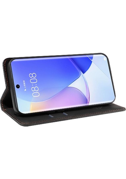 Huawei Nova 9 Için Kılıf Folio Cüzdan Koruyucu Manyetik Pu Deri (Yurt Dışından)