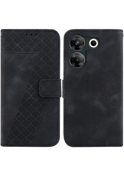Tecno Camon 20 Pro 5g Için Telefon Kılıfı Kart Yuvası Fonksiyonu Flip Folio Kapak (Yurt Dışından)