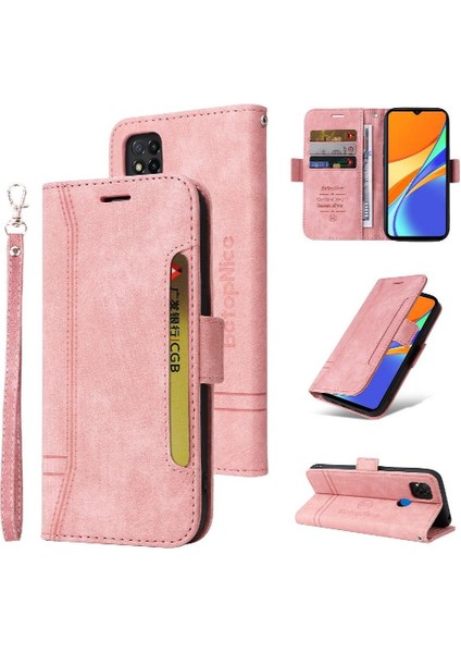 Xiaomi Redmi 9c Kart Yuvaları Için Kılıf Tpu Deri Manyetik Cüzdan Kapak Çevirin (Yurt Dışından)