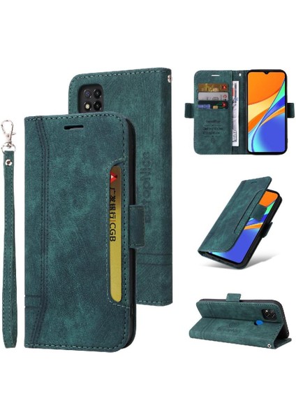 Xiaomi Redmi 9c Kart Yuvaları Için Kılıf Tpu Deri Manyetik Cüzdan Kapak Çevirin (Yurt Dışından)