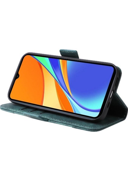 Xiaomi Redmi 9c Kart Yuvaları Için Kılıf Tpu Deri Manyetik Cüzdan Kapak Çevirin (Yurt Dışından)