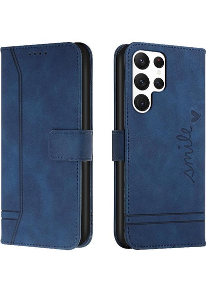 Samsung Galaxy S23 Ultra Manyetik Kapatma Flip Için Telefon Kılıfı Folio Cüzdan (Yurt Dışından)