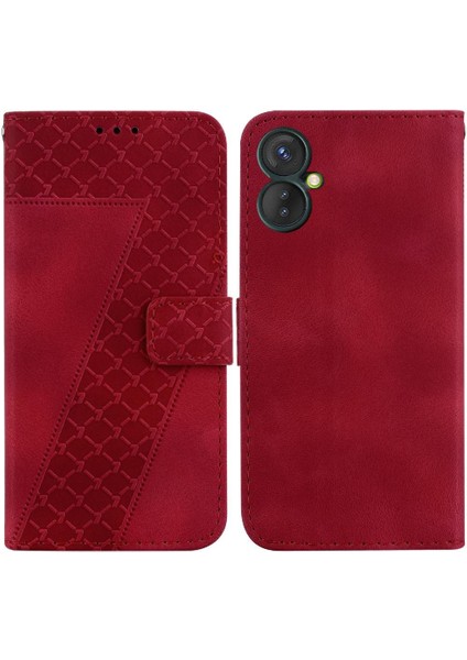Tecno Spark 9 Pro Kabartmalı Desen Pu Deri Kart Yuvası Için Telefon Kılıfı (Yurt Dışından)