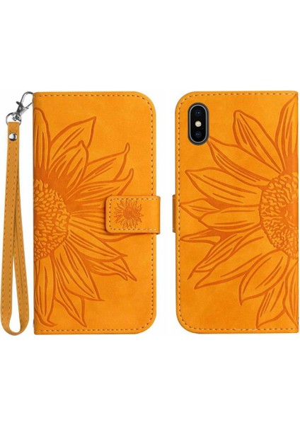 Iphone X/xs Kısa Kayış Kart Yuvaları Tutucu Flip Cüzdan Telefon (Yurt Dışından)