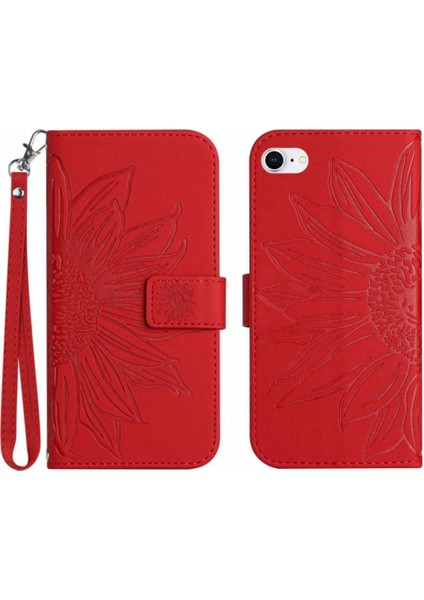 Kart Yuvaları Tutucu ile iphone 7/8 Için Kılıf Flip Cüzdan Telefon Kılıfı Kısa Pu (Yurt Dışından)