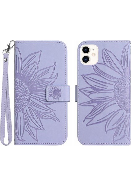 Kart Yuvaları ile iphone 11 Için Kılıf Tutucu Flip Cüzdan Telefon Kılıfı Kısa Pu (Yurt Dışından)