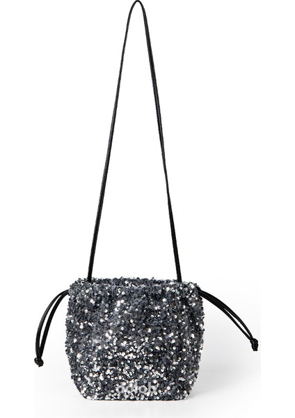 2023 Moda Trendi Payetli Omuz Çantası Kadın Çantası Yeni Niş Parlak Üst Düzey Kadınlar Için Ipli Crossbody Çanta (Yurt Dışından)
