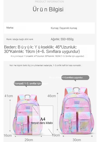 Ilkokul Çantası Sevimli Kadın Omuz Su Geçirmez Çocuk Sırt Çantası (Yurt Dışından) modelleri