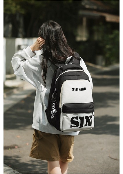 Japon Ins Renk Eşleştirme Okul Çantası Ortaokul Kız Üniversite Öğrencileri Hafif Büyük Kapasiteli Sırt Çantası Lise Öğrencileri Yük Azaltıcı Sırt Çantası (Yurt Dışından) indirimleri