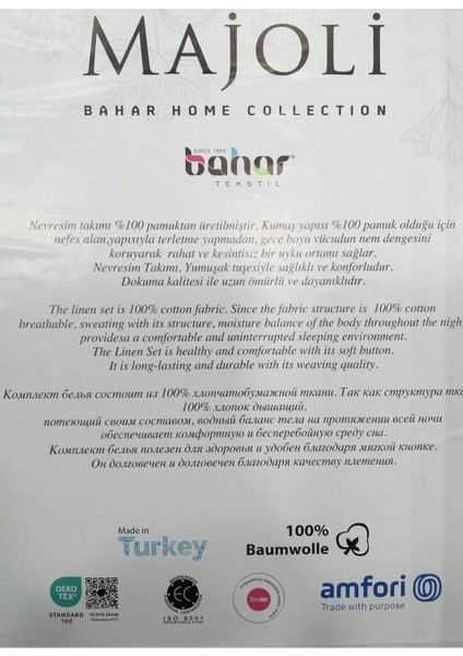 Damascus Saf Pamuk Çift Kişilik Nevresim Takımı Pamuk Çift Taraflı Kullanım Lila fiyatları
