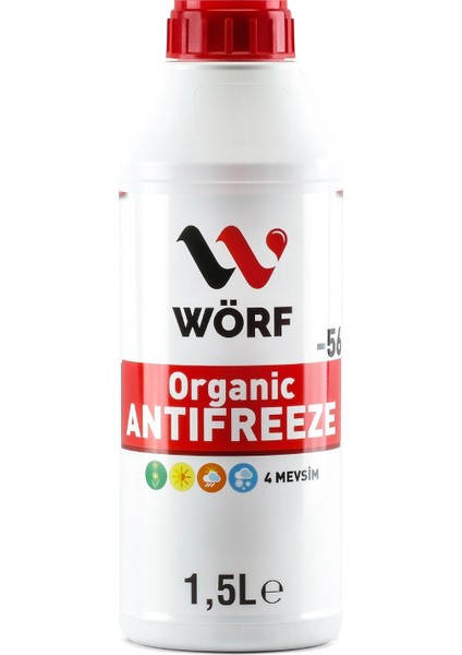 Organik Kırmızı 1.5 lt Antifiriz -56