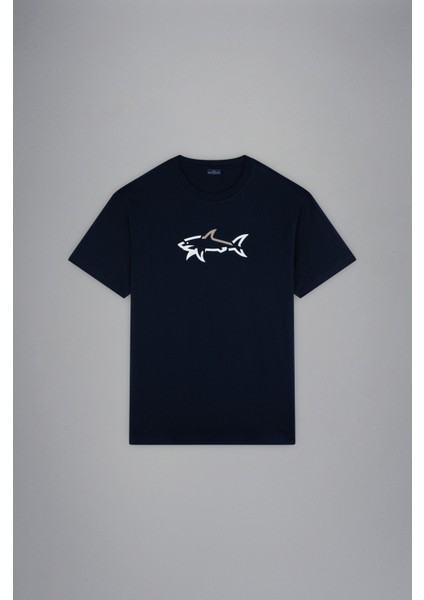 Erkek Marka Logolu Pamuklu Normal Kalıp Günlük Lacivert T-Shirt 24411085-013 indirimleri