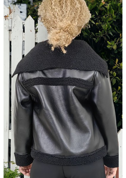 Yagmur Beren Içi Komple Peluş Ithal Deri Mont indirimleri