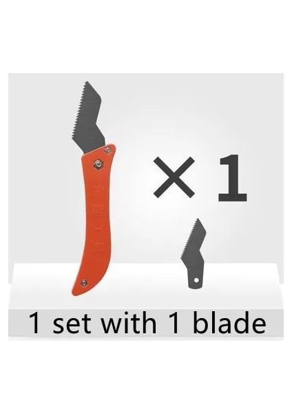 1 Bıçak Stili ile 1 Set Tungsten Çelik Kanca Bıçak Profesyonel Seramik Karo Boşluk Harç Sökücü Eski Harç Temizleme Temizleyici Inşaat El Alet Takımı (Yurt Dışından)