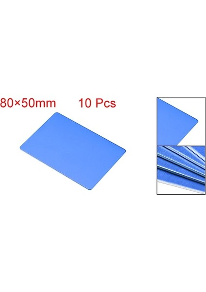Mavi Stil 66X45X1MM Dıy Lazer Baskı Gravür Mavi Için Uxcell Boş Metal Kart Eloksallı Alüminyum Plaka (Yurt Dışından)
