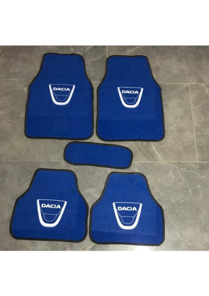 Dacıa Logolu Mavi Halı Paspas Çift Kat