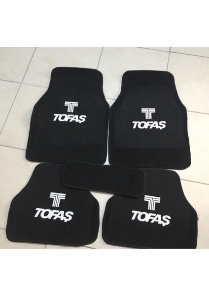 Tofaş Logolu Siyah Çift Katlı Halı Paspas