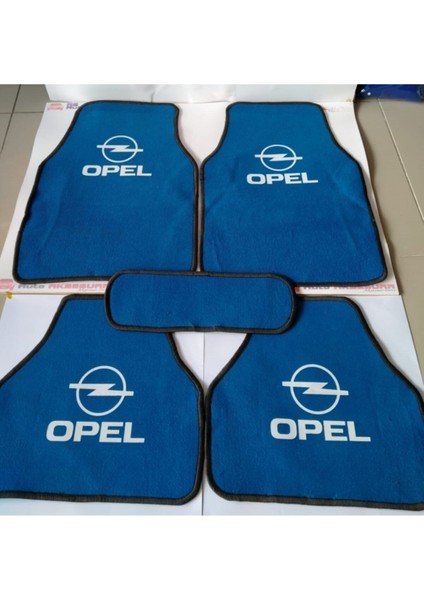 Mavi Renk 5 Parça Halı Paspas Her Modele Uygundur