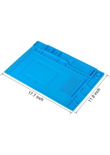 Siyah Stil Esd Isı Yalıtımı Lehimleme Çalışma Matı Mıknatıslı Silikon Yalıtım Yastığı Yüksek Sıcaklık Dayanımı Kaynak Çalışma Matı (Yurt Dışından)