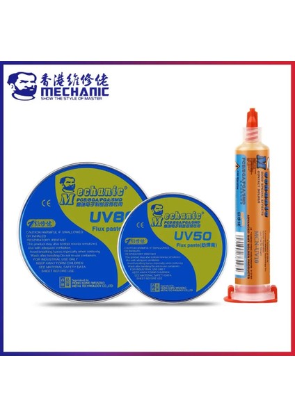 UV50 Tarzı Mekanık Uv Serisi Hafif Rosin Halojensiz Kurşunsuz Lehim Akısı Temizlenmeyen Lehim Akısı Macunu Pcb Bga Smd Smt Kurulu Onarımı (Yurt Dışından) indirimleri