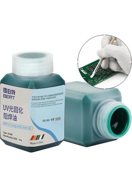 Turuncu Tarzı 100 Gram Bert 100G Uv Işığa Duyarlı Iyileştirilebilir Lehim Maskesi Mürekkep Korozif Arkı Önler Bga Pcb Smd Devre Tamir Kaynak Boya Yağı (Yurt Dışından) indirimleri