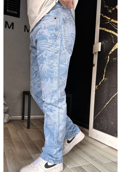 Mixxed Patern Baggy Jeans modelleri