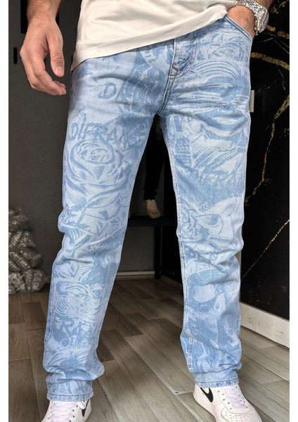 Mixxed Patern Baggy Jeans fırsatları