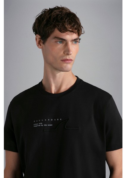 Erkek Marka Logolu Pamuklu Normal Kalıp Günlük Haki T-Shirt 24411053-011 modelleri