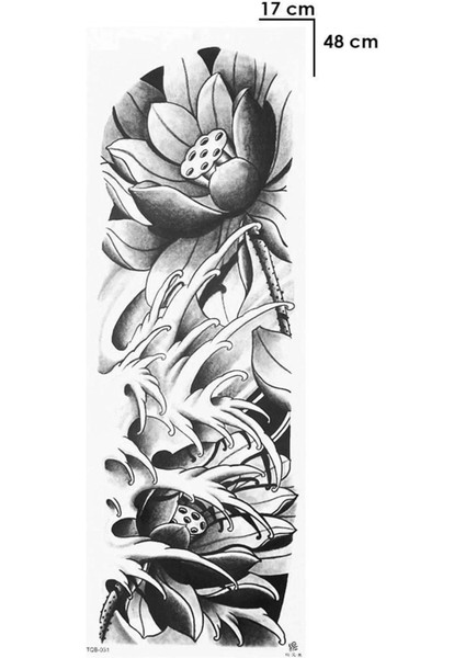 Geçici Çiçek Kol Dövme Tattoo
