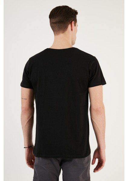 Bisiklet Yaka Pamuklu Slim Fit T Shirt Erkek T Shirt 541REWORK indirimleri