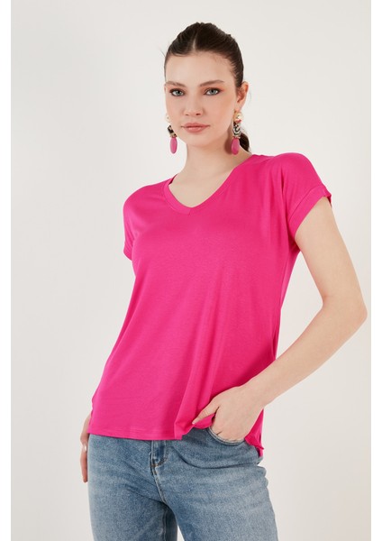 V Yaka Rahat Kesim Bluz Bayan Bluz 5862000