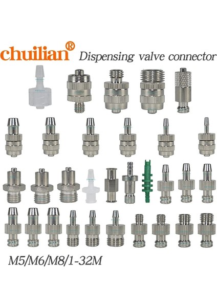 No.1 Stili Metal Luer Adaptörü Dış Dişli Adaptöründen Paslanmaz Çelik Iğne Dağıtım Valfi Konnektörüne (Yurt Dışından)