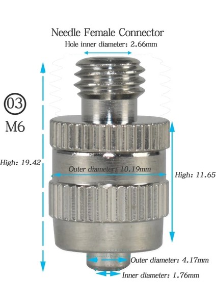 No.1 Stili Metal Luer Adaptörü Dış Dişli Adaptöründen Paslanmaz Çelik Iğne Dağıtım Valfi Konnektörüne (Yurt Dışından)