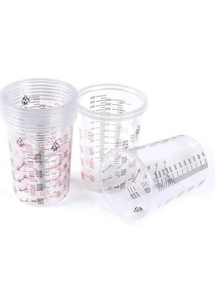 Sarı Tarzı Plastik Boya Karıştırma Kabı 600ML Karıştırma Kabı Boya ve Sıvının Hassas Karıştırılması Için Boya Karıştırma Kalibrasyon Kabı (Yurt Dışından) fiyatları