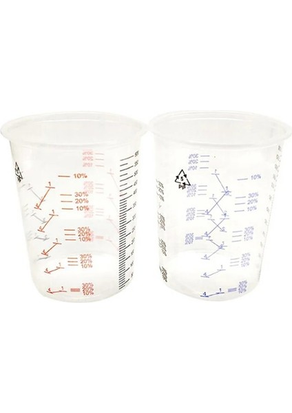 Sarı Tarzı Plastik Boya Karıştırma Kabı 600ML Karıştırma Kabı Boya ve Sıvının Hassas Karıştırılması Için Boya Karıştırma Kalibrasyon Kabı (Yurt Dışından) modelleri