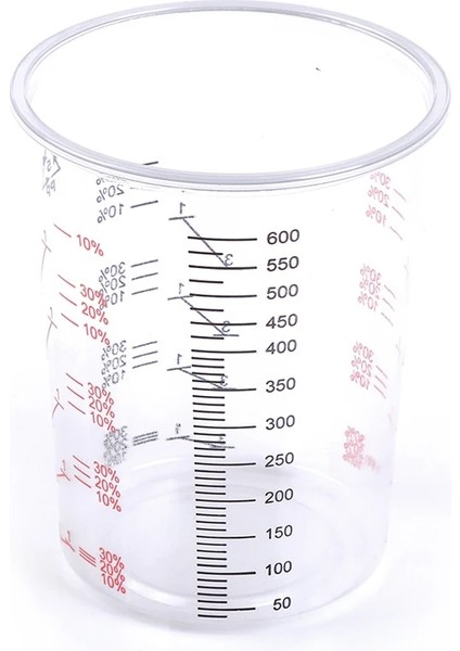 Sarı Tarzı Plastik Boya Karıştırma Kabı 600ML Karıştırma Kabı Boya ve Sıvının Hassas Karıştırılması Için Boya Karıştırma Kalibrasyon Kabı (Yurt Dışından) fırsatları