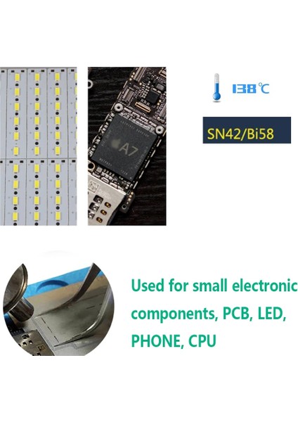 E Tarzı 30GG Kurşunsuz Lehim Pastası 138 Derece Bakım Lehimleme Kalay iPhone Pcb Için Bga LED Çevre Koruma Kalay Çamur Cpu (Yurt Dışından)