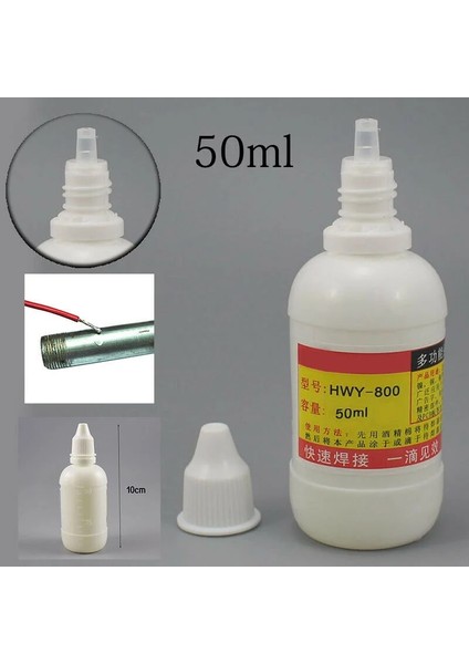 50 ml Tarzı ml 35ML 50ML Paslanmaz Çelik Sıvı Akı Lehimleme Toksik Olmayan Bakır HWY-800 Macun Akı Sıvı Lehimleme Aracı Hızlı Kaynak (Yurt Dışından)