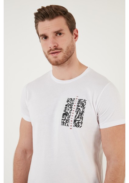 Bisiklet Yaka % 100 Pamuk Slim Fit T Shirt Erkek T Shirt 541QUINT fırsatları