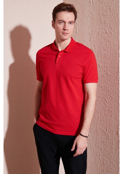 Pamuklu Regular Fit Düğmeli Polo Yaka T Shirt Erkek Polo Yaka T Shirt 5902739