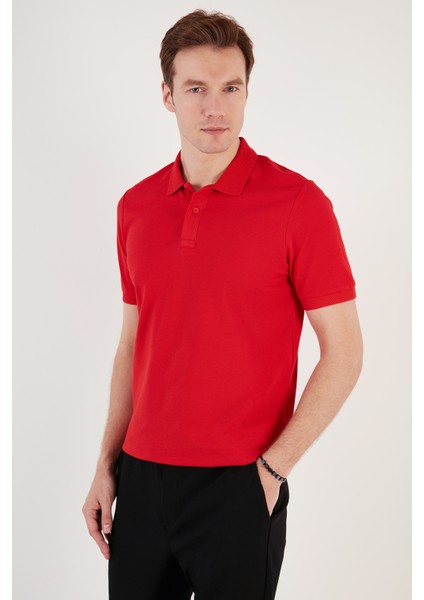 Pamuklu Regular Fit Düğmeli Polo Yaka T Shirt Erkek Polo Yaka T Shirt 5902739