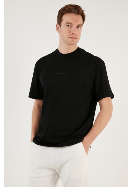 Pamuklu Relaxed Fit Sıfır Yaka T Shirt Erkek T Shirt 5902702